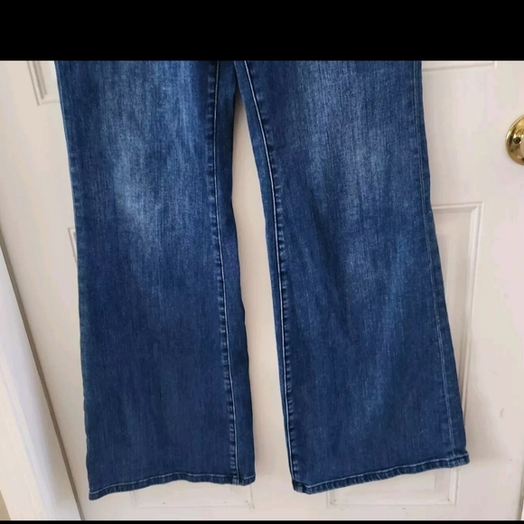 Pilcro And The Letterpress Stet Leather Trim Pockets High Rise Jeans Size 28 - Picture 4 of 10